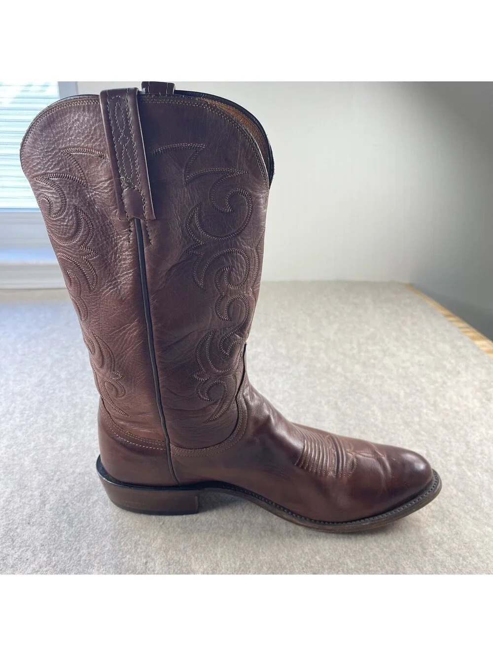 1883 Lucchese Western Cowboy Boots 11D Men’s Brown Leather N8879R8 made in USA